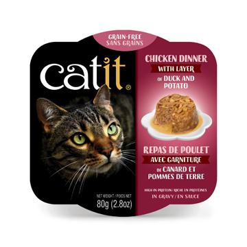 Repas pour chat Catit - Poulet Canard et pommes de terre 80g - Boutique Le Jardin Des Animaux -conserve pour chatBoutique Le Jardin Des Animaux44701