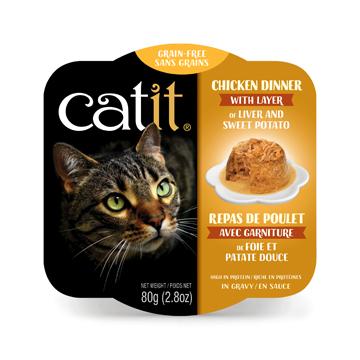 Repas pour chat Catit -Poulet, Foie et patate douce 80g - Boutique Le Jardin Des Animaux -conserve pour chatBoutique Le Jardin Des Animaux44705