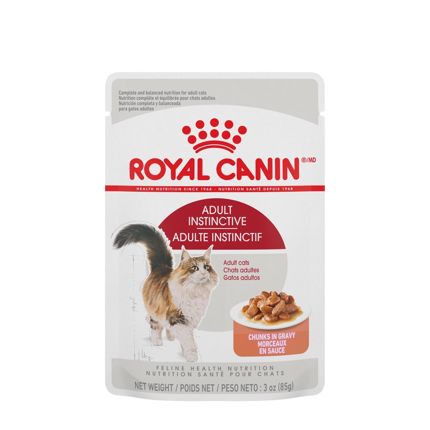 Sachet pour chat Royal Canin - Morceaux en sauce adulte instinctif