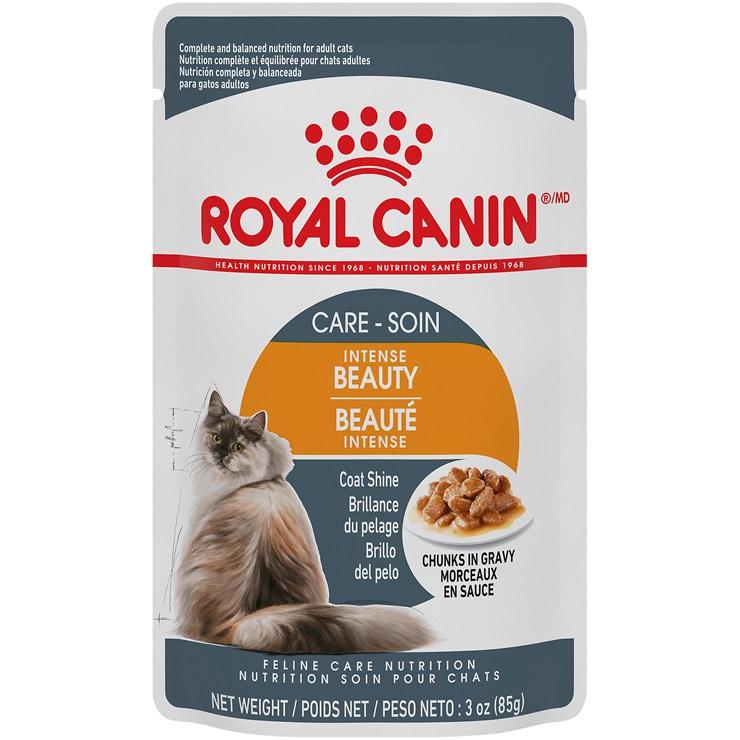 Sachet pour chat Royal Canin - Morceaux en sauce Beauté Intense - Boutique  Le Jardin Des Animaux