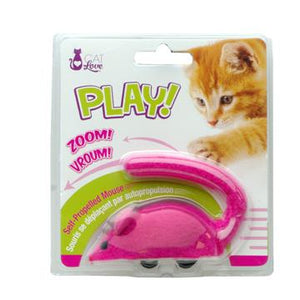 Souris à roulettes Cat Love Play,rose - Boutique Le Jardin Des Animaux -Jouet chatBoutique Le Jardin Des Animaux35527