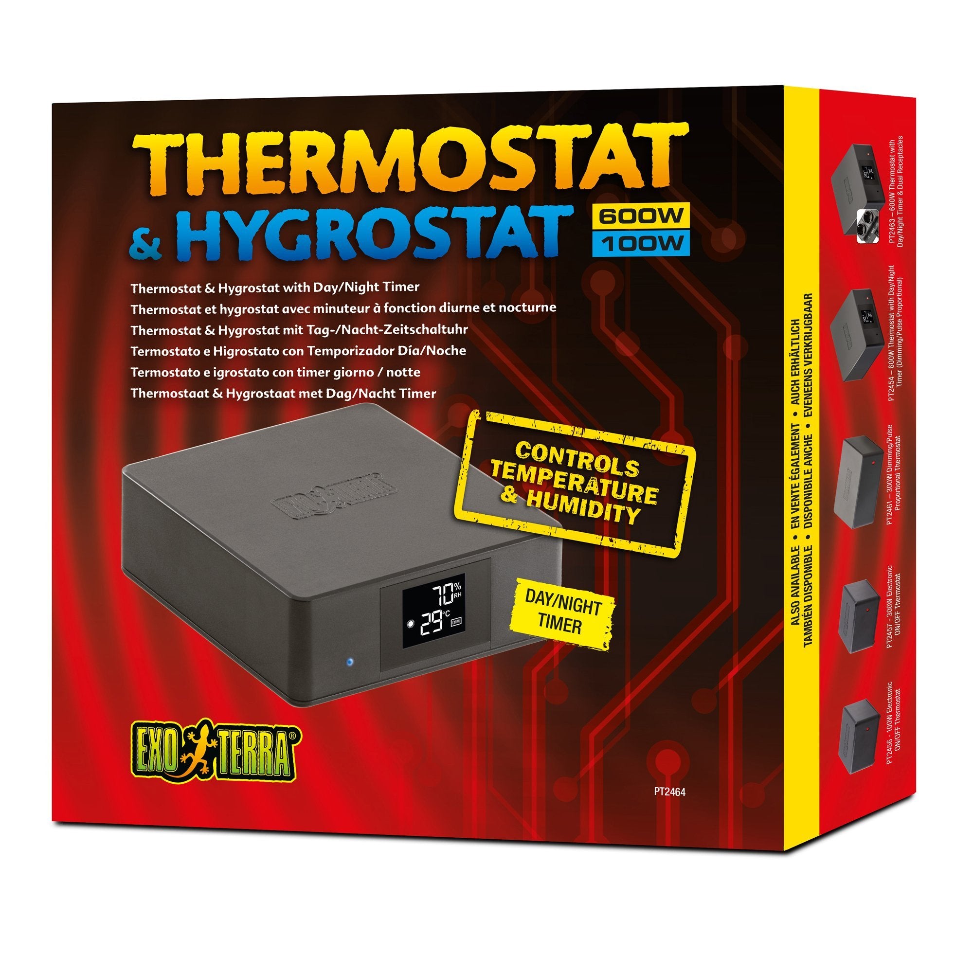 Thermostat (600W)/hygrostat (100W) Exo Terra avec minuteur, diurne et -  Boutique Le Jardin Des Animaux