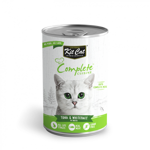 Conserve pour chat Kit Cat - Thon et blanchailles en bouillon