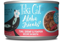 Charger l&#39;image dans la galerie, Tiki Cat Aloha Friends, conserve pour chat recette thon, crevette et citrouille - Boutique Le Jardin Des Animaux -conserve pour chatBoutique Le Jardin Des Animaux
