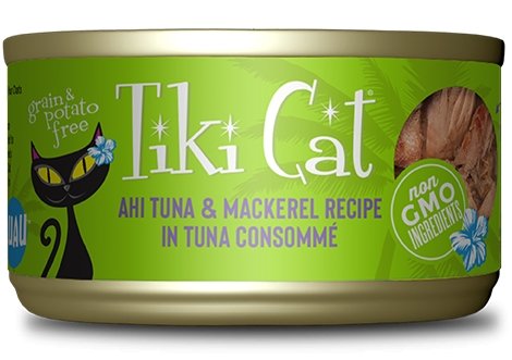 Tiki Cat Papeekeo Luau, conserve pour chat recette de thon et maquereau - Boutique Le Jardin Des Animaux -conserve pour chatBoutique Le Jardin Des Animaux201-10785