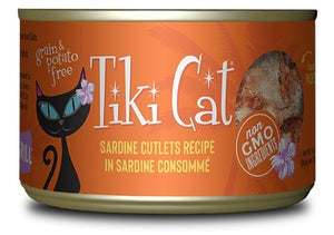 Tiki Cat Tahitian Grill, conserve pour chat recette de sardine - Boutique Le Jardin Des Animaux -conserve pour chatBoutique Le Jardin Des Animaux