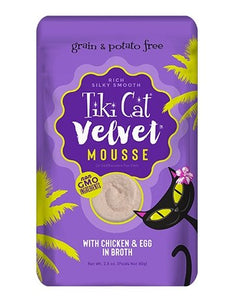 Tiki Cat Velvet mousse, conserve pour chat recette de poulet et oeuf - Boutique Le Jardin Des Animaux -conserve pour chatBoutique Le Jardin Des Animaux201-48004