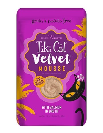 Tiki Cat Velvet mousse, conserve pour chat recette de saumon - Boutique Le Jardin Des Animaux -conserve pour chatBoutique Le Jardin Des Animaux201-48002