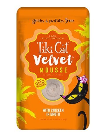 Tiki Cat Velvet mousse, conserve pour chat senior recette de poulet - Boutique Le Jardin Des Animaux -conserve pour chatBoutique Le Jardin Des Animaux201-48003