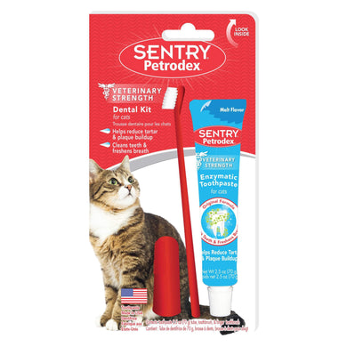 Trousse de soins dentaires Petrodex pour chats 2.5 oz - Boutique Le Jardin Des Animaux -SoinsBoutique Le Jardin Des AnimauxVP5107