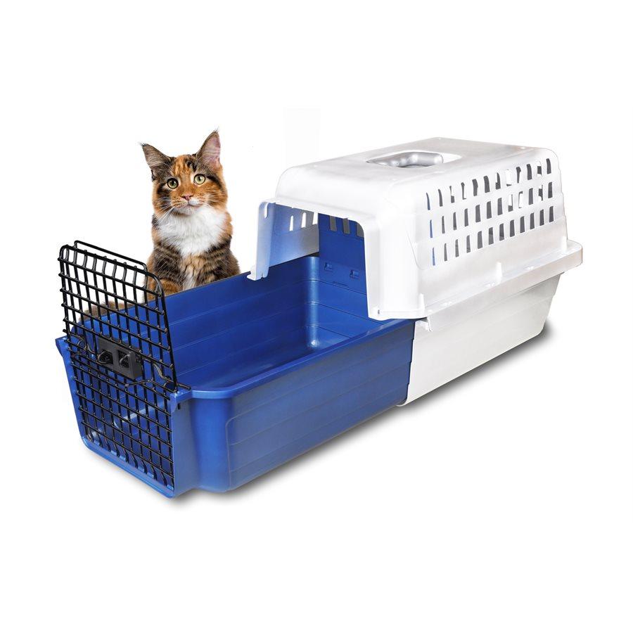 Cage pour chat en plastique transport félins-confortable