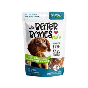 Zeus Better Bones - arôme de beurre d'arachide enrobé de poulet, paquet 12 - Boutique Le Jardin Des Animaux -Gâterie pour chienBoutique Le Jardin Des Animaux92749