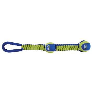 Zeus K9 Fitness jouet pour chien - double balle de tennis avec scoubidou balistique à tirer 50,8 cm - Boutique Le Jardin Des Animaux -Jouet chienBoutique Le Jardin Des Animaux96374