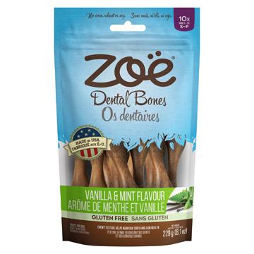 Zoé gâterie dentaire petits os pour chien vanille et menthe 229g - Boutique Le Jardin Des Animaux -Gâterie pour chienBoutique Le Jardin Des Animaux92062